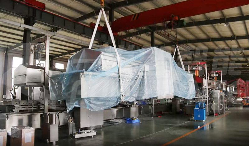 【銳智出品系列】之連續(xù)式油炸機發(fā)貨